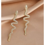 Cercei pentru dama moderni EARR13 Aurii Set de 1 pereche model Sarpe
